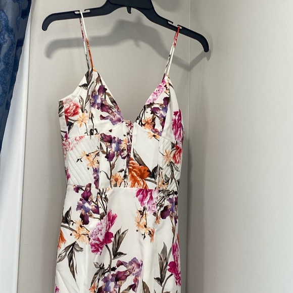 NICHOLAS Lucile Floral Corset Bra Dress in White - Picture 5 of 9